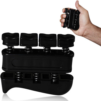 Manogyam Finger Strengthener Finger Exerciser for Forearm and Hand Grip Workout Equipment Hand Grip/Fitness Grip(Black) deal from flipkart Manogyam Finger Strengthener Finger Exerciser for Forearm and Hand Grip Workout Equipment Hand Grip/Fitness Grip(Black) deal from flipkart