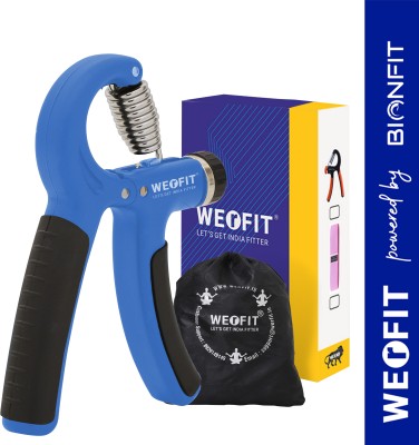 WErFIT Adjustable Hand Grip Strengthener,Hand & Forearm Exerciser(5-40 Kg) Men & Women Hand Grip/Fitness Grip(Grey)