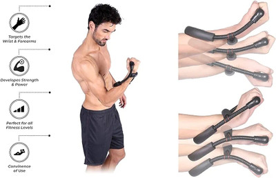 utkrist Wrist exerciser for gym and hand strengthen Hand Grip/Fitness Grip(Black)