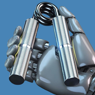SUVIKSHA Metal Hand Gripper Forearm Wrist Heavy Strength Exercise Hand Grip/Fitness Grip Hand Grip/Fitness Grip(Silver)