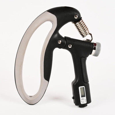 MOVEX Morex Adjustable Hand Grip Strengthener with Counter 10-100kg for Fitness & Gym Hand Grip/Fitness Grip(Black, White)