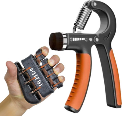 BoldFire Latest (2 Pack) New Finger Exerciser With Wrist Exerciser Forearm Strengthener Hand Grip/Fitness Grip(Multicolor)