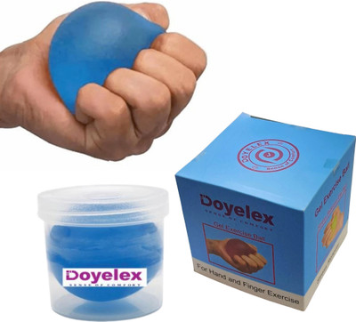 Doyelex Gel Exercise Ball for Hand & Finger Exercise and Wrist Muscles Strengthening Hand Grip/Fitness Grip(Blue)
