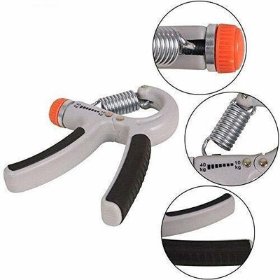 LIONFIT Portable Hand Strengthener 5-60kg for Home Gym Workout Hand Grip/Fitness Grip(Grey)