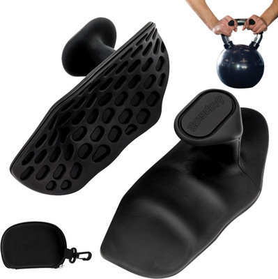 SERPLEX Weight Lifting Grips with Storage Case Non Skid Grip Pads for Palm Protection Hand Grip/Fitness Grip(Black)