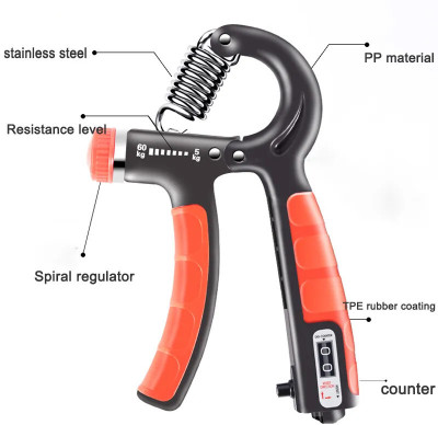Handgrip Adjustable grip with counting Hand Grip/Fitness Grip(Multicolor)