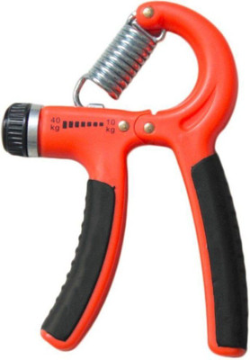 Adveriq Gym 10-40 Kg Adjustable Hand Grip Strengthener Exerciser Strengthen Grip Hand Grip/Fitness Grip(Orange, Black)