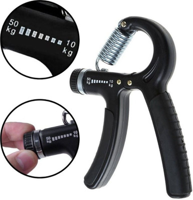 Fita Gym Hand Grip Strengthener Adjustable Resistance 50kg for Home Gym Workout Hand Grip/Fitness Grip(Black)
