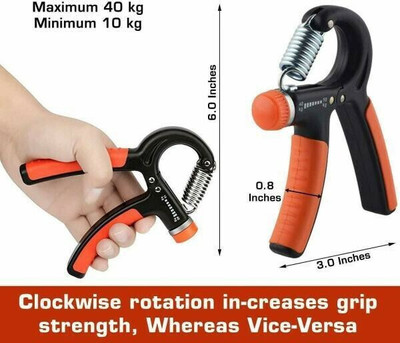 LIONFIT Resistance Hand Grip 5-60kg for Beginners & Pros Hand Grip/Fitness Grip(Orange)