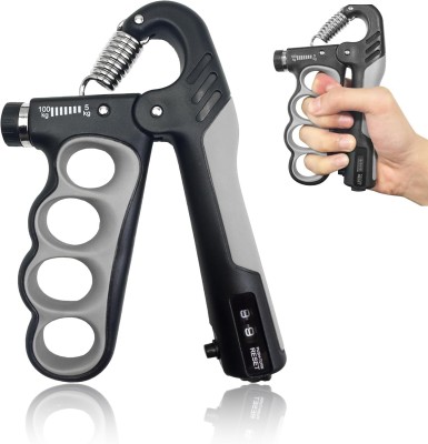 ADONYX Hand Gripper Strengthener, Adjustable Resistance 11-220 Ibs Finger Strengthener Hand Grip/Fitness Grip(Grey)