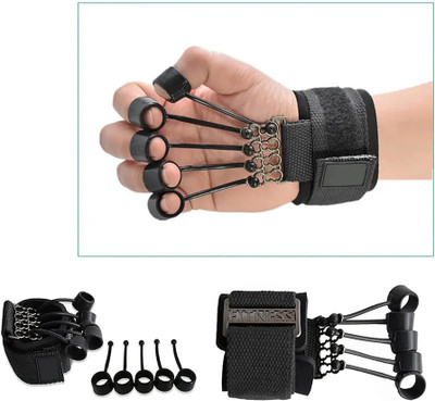 Moderic Finger gripper for gym men and women Hand Grip/Fitness Grip(Grey)