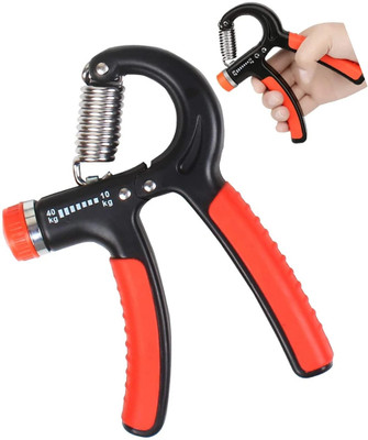 AuraGrip R SHAPE FOREARM EXERCISER HAND GRIPPER Hand Hand Grip/Fitness Grip(Black, Grey)