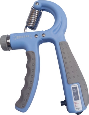 FloatFit Auto counter fitness hand gripper, 5 to 60 kg Hand Grip/Fitness Grip(Blue)