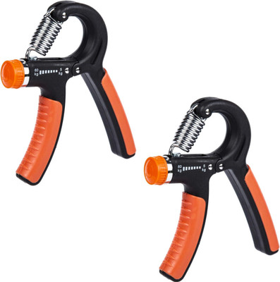 Athlian Adjustable Hand Gripper for Strength Training, Adjustable Resistance 5-60 kg Hand Grip/Fitness Grip(Orange)