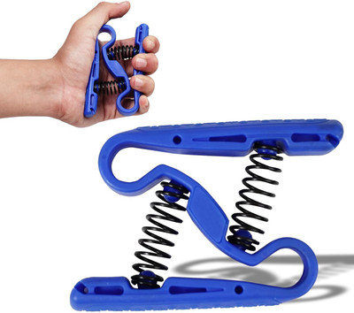 Manogyam Z-Type Gripsters Finger Exerciser Hand Grip Hand Wrist Muscle Training Hand Grip/Fitness Grip(Blue)