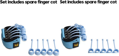 GYMIGO Finger and hand Exerciser Trainer with Resistance Band Stretcher-4R Hand Grip/Fitness Grip