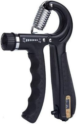 GJSHOP Hand Gripper 10 - 60 kg with Counter | Forearm Exercise Equipment Adjustable Hand Grip/Fitness Grip(Black)