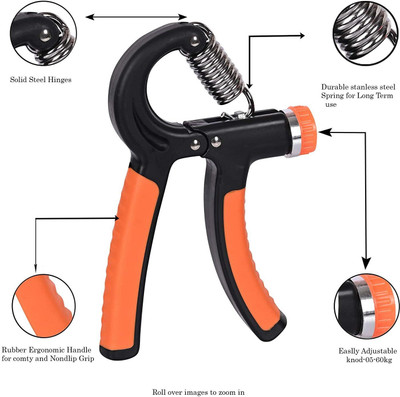 HOC Hand Grip Strength Trainer, Adjustable Forearm Strengthener Exerciser Hand Grip/Fitness Grip