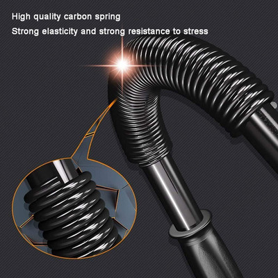FloatFit 20Kg Power Twister Bar For Upper Body And Arm Strengthening Workouts Resistance Tube(Black)