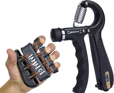 iamalot Adustable Counter Hand Grip strengthener & Hand Exercise equipment(pack of 2) Hand Grip/Fitness Grip(Multicolor)