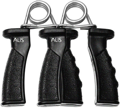 alis Hand Grip Resistance Set Black PVC Solid Pack of 2 pcs (Hand_Grips_1_Pair_PVC) Hand Grip/Fitness Grip(Black)