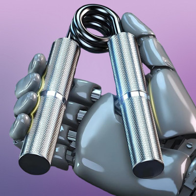 SUVIKSHA Metal Hand Gripper Forearm Wrist Heavy Strength Exercise Hand Grip/Fitness Grip Hand Grip/Fitness Grip(Silver)