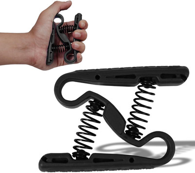 Manogyam Z Type Gripster Finger Exerciser Hand Grip Hand Wrist Muscle Training Hand Grip/Fitness Grip(Black)