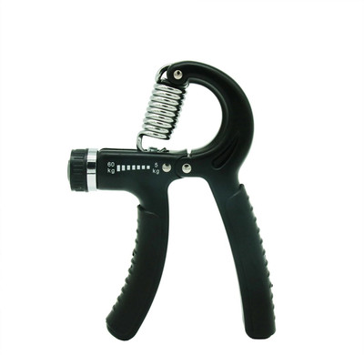 PalmPro ™ Hand Exerciser Grip Adjustable Resistance Range 5-60KG(11-132Lbs) Hand Grip/Fitness Grip(Black, Grey)