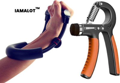 iamalot Adjustable Hand Grip Strengthener Wrist Exerciser for Home Exercise Equipment Hand Grip/Fitness Grip(Multicolor)