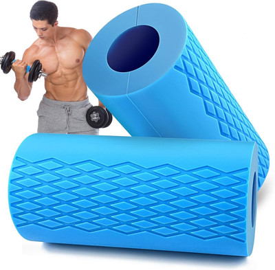 Pheonix Barbell Grip Hand Support 1 Pair Barbell Dumbell Grip Thick Bar Handles Antislip Hand Grip/Fitness Grip(Blue)