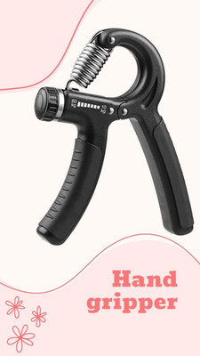 SRD JX0-SJ Hand Gripper For Best Hand Exerciser Grip Adjustable Hand Grip Hand Grip/Fitness Grip(Black)
