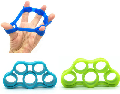 Shemok Professional Silicone Resistance Bands Stretcher Exerciser Finger Exerciser Hand Grip/Fitness Grip