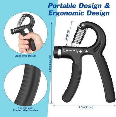FIT TOY Hand Gripper Hand Grip Strengthener, Adjustable Grip Hand Grip/Fitness Grip(Blue)