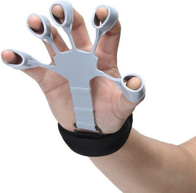 GJSHOP Finger Gripper Forearm Strengthener, veins Foream Wrist pain Relief Gripper Hand Grip/Fitness Grip(Grey)