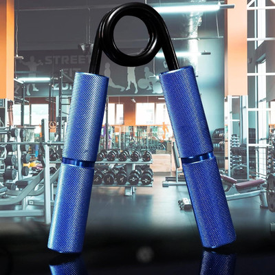 QUICK FIT Heavy-Duty Metal Hand Grip Strengthener 150LB Wrist Hand Exerciser Hand Grip/Fitness Grip(Blue)
