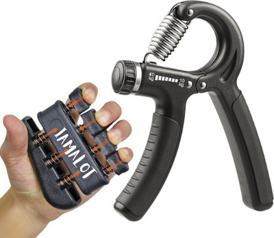 iamalot Adustable Hand Gripper With New Finger, Wrist Exerciser Equipment (Pack of 2) Hand Grip/Fitness Grip(Multicolor)
