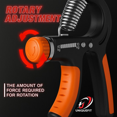 UNIQUEFIT HAND GRIP STRENGTHENER Hand Grip/Fitness Grip(Black, Orange)