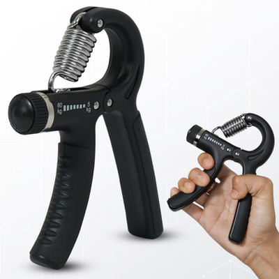 Manogyam Hand Gripper For Best Hand Exerciser Grip Adjustable 5-60Kg Hand Grip/ Hand Grip/Fitness Grip(Black)