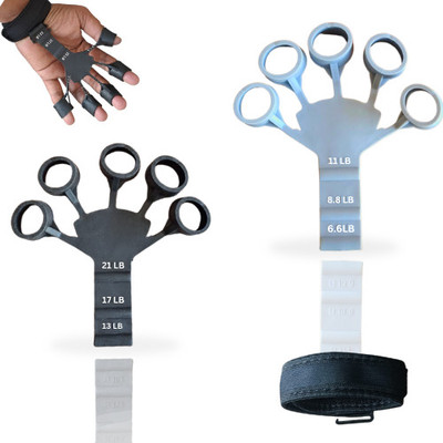 Zordik Finger gripper: Hand Therapy, Climbing - Relieve Arthritis, Adjustable Gripper Hand Grip/Fitness Grip(Black)