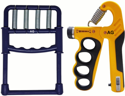 A G Enterprises Pro Power Gripper 5–100kg Adjustable Hand Strengthener for Gym/Fitness Hand Grip/Fitness Grip(Yellow, Black)