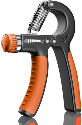 RECTITUDE R-Shape Adjustable Hand Grip Strength Durable Exercise Fitness Tool Hand Hand Grip/Fitness Grip(Orange)