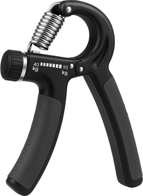 Adrenex by Flipkart Adjustable Hand Grip Strengthener | Forearm & Wrist Strength Trainer Hand Grip/Fitness Grip(Black, Grey)