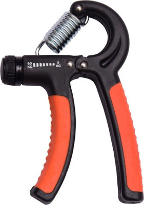 Sophronal new Hand Grip Strengthener with Grip Handle R-Shape Hand Gripper for Men&Women Hand Grip/Fitness Grip(Black, Orange)