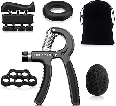 Leosportz Gripper, Gripper Set, Black Adjustable Hand Grip Strengthener Set of 5 Pcs Hand Grip/Fitness Grip(Black)