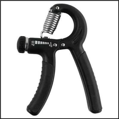 AuraGrip Adjustable Hand Grip for Men & Women for Home Exercise Equipment 5 TO 60KG Hand Grip/Fitness Grip(Black, Grey)