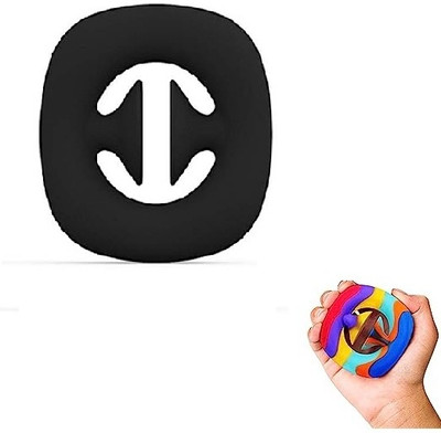 TANTRA Magic Rainbow Ball Goti Fidget brainteaser Toy Puzzle Cube (Black) Hand Grip/Fitness Grip(Black)