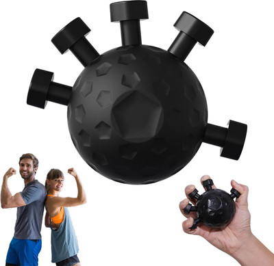 skyunion Strengthener Ball pack of 1 Hand Grip/Fitness Grip(Black)