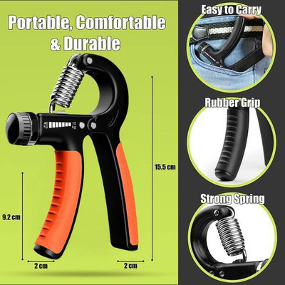 PINGA FITNESS Adjustable 10kg to 40kg (Best Exercise Hand Grip/Fitness Grip
