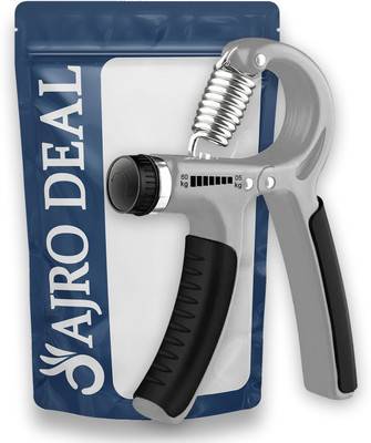 AJRO DEAL Adjustable R Shape Hand-Grip Strengthener, Power Gripper for Finger & Forearm Hand Grip/Fitness Grip(Multicolor)