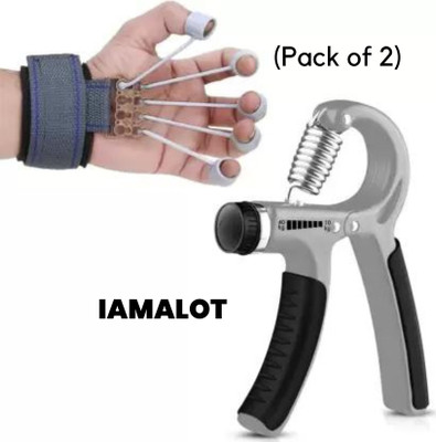 iamalot DEAL Climbing Finger Strengthener & Hand Gripper for Forearm Exercise(Pack of 2) Hand Grip/Fitness Grip(Multicolor)